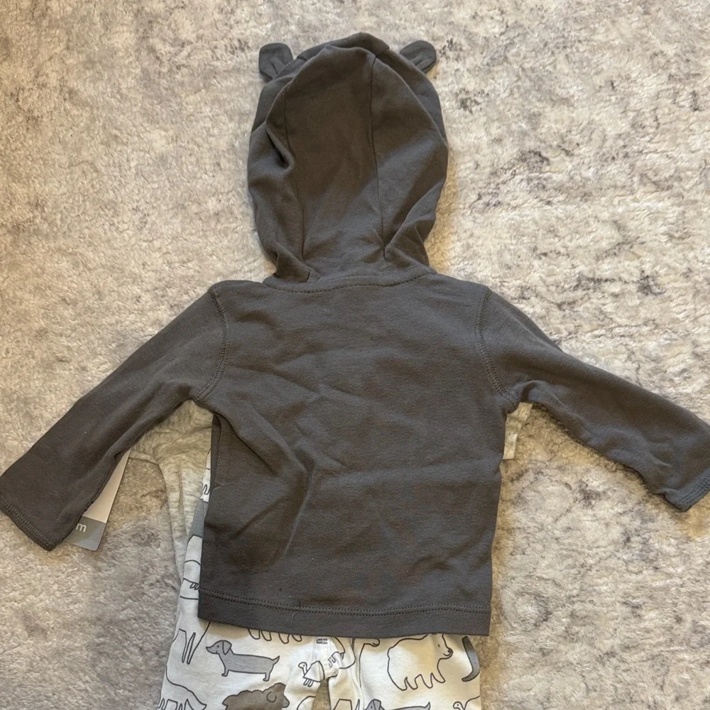 Carter's Gray Baby Outfit Set